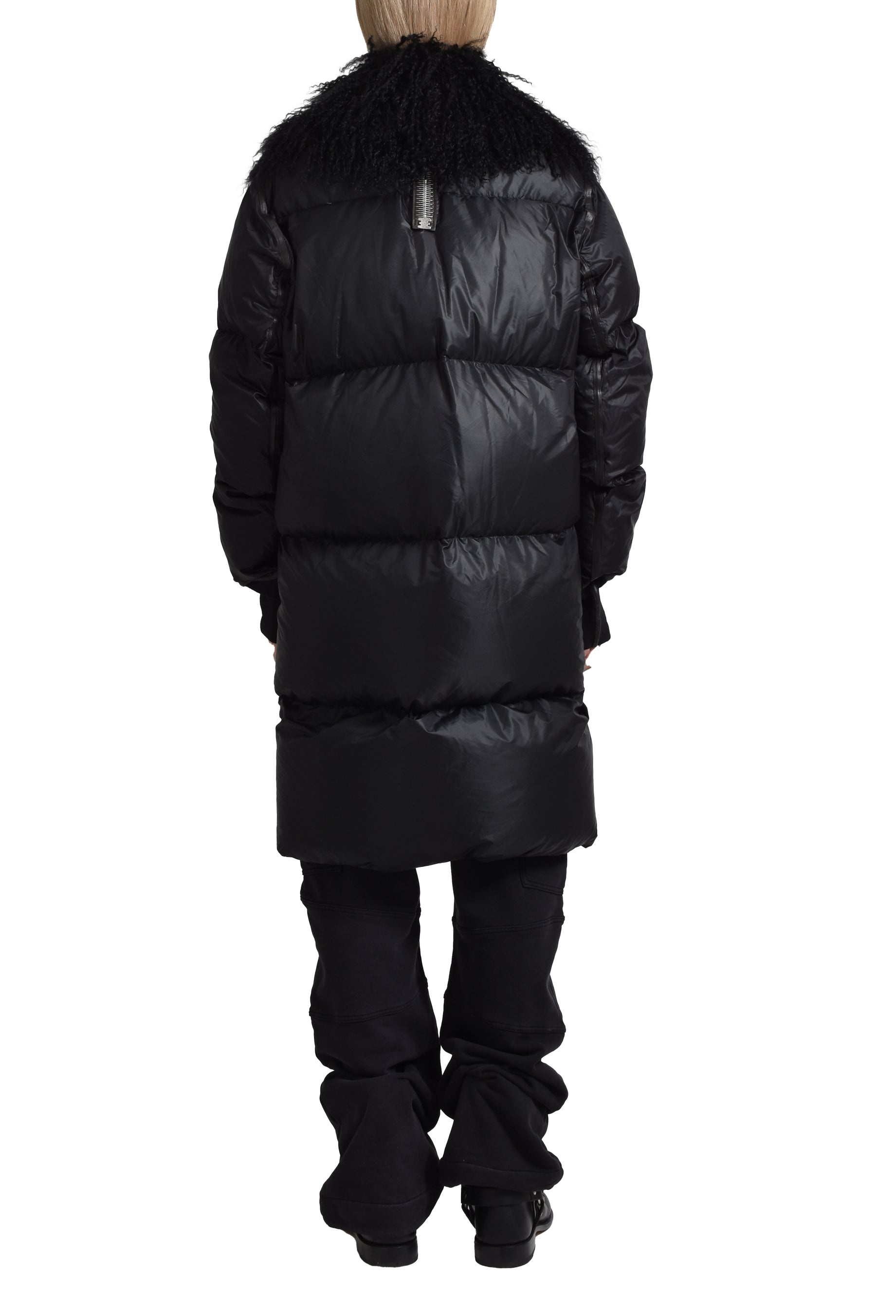 "ARROGANT" LONG DOWN JACKET / BLK - 2