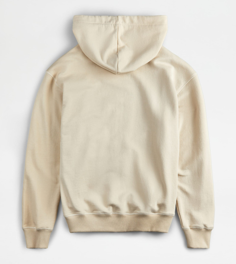 HOODED SWEATSHIRT - BEIGE 4