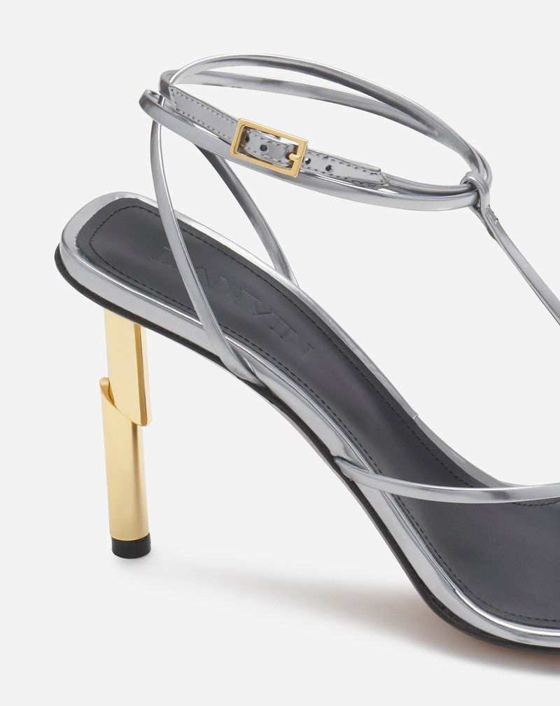 Lanvin SEQUENCE BY LANVIN SANDALS IN METALLIC LEATHER outlook