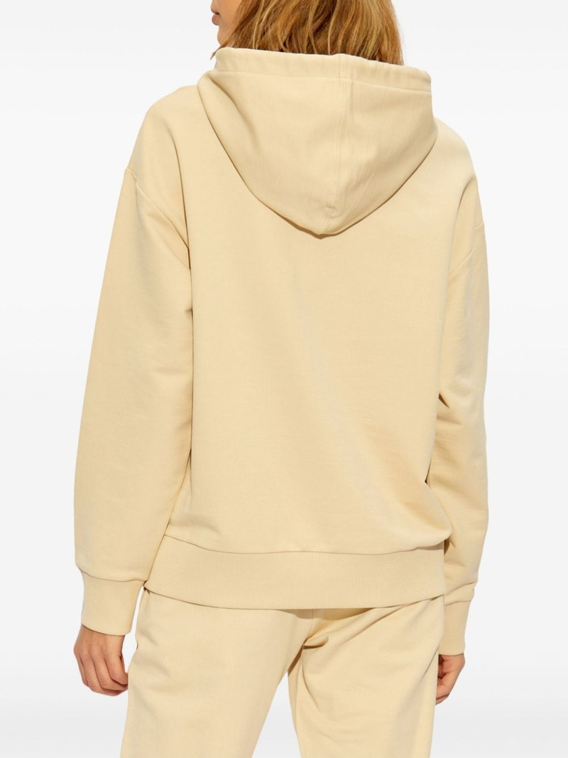 logo-embroidered cotton hoodie 4