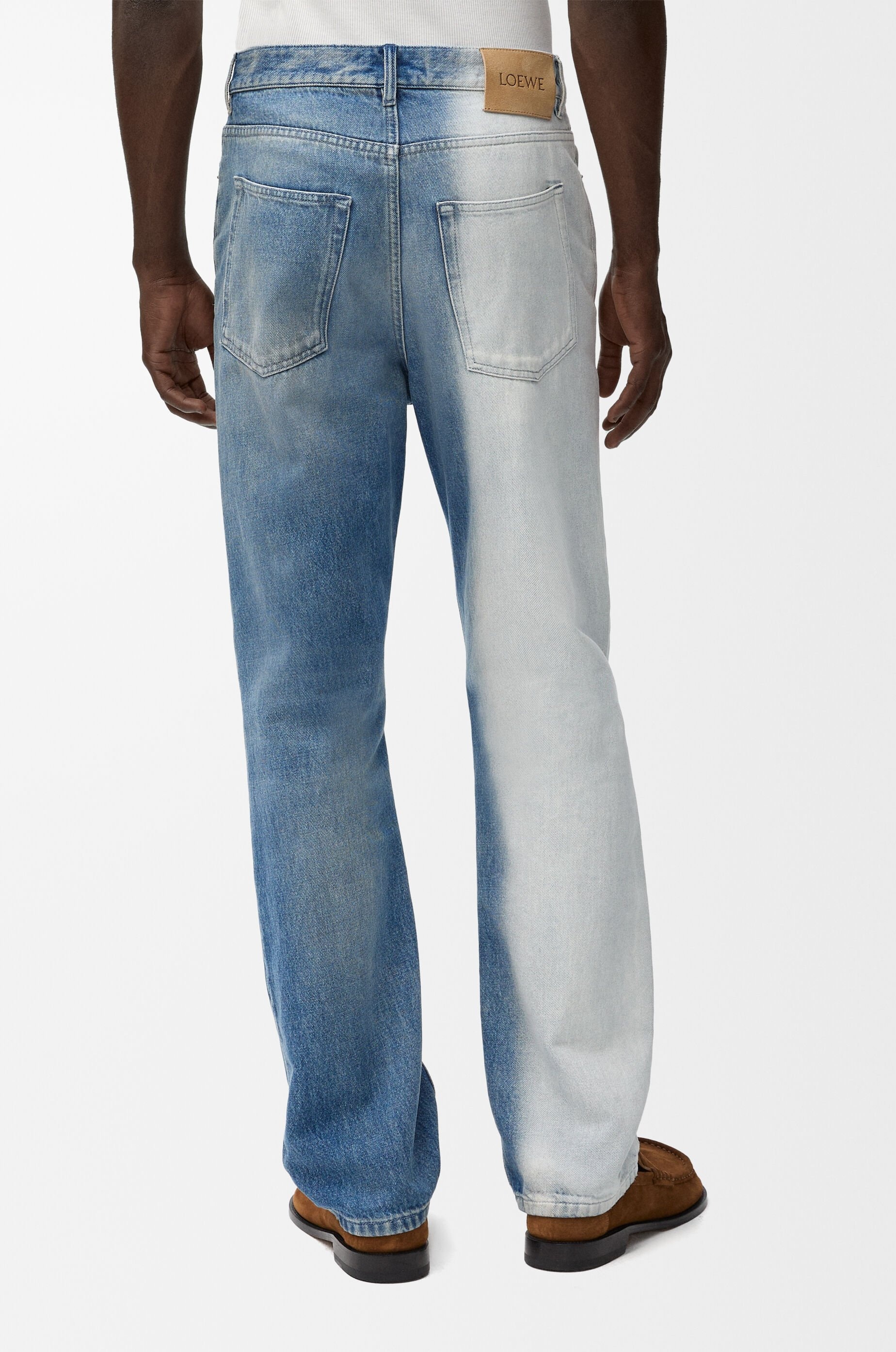 Straight leg jeans in denim - 4