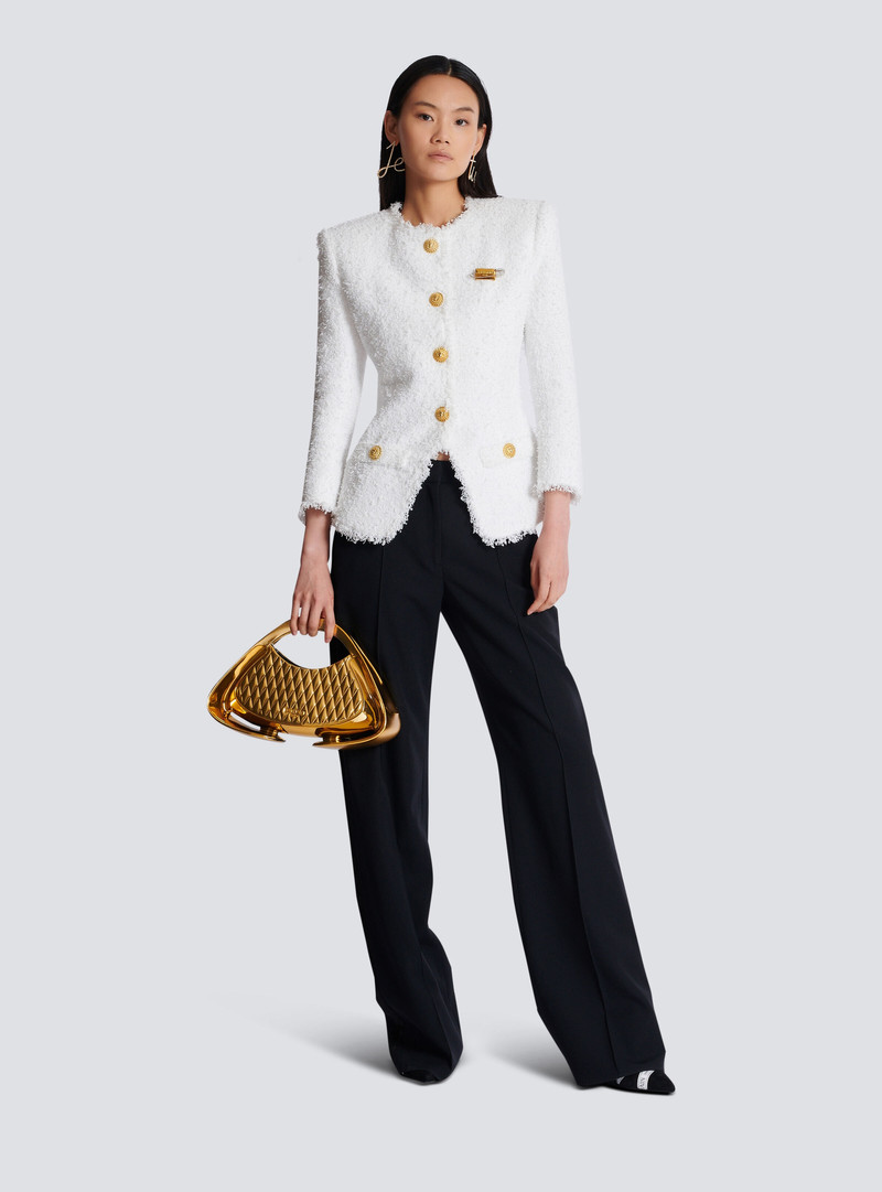Balmain Fitted tweed jacket outlook