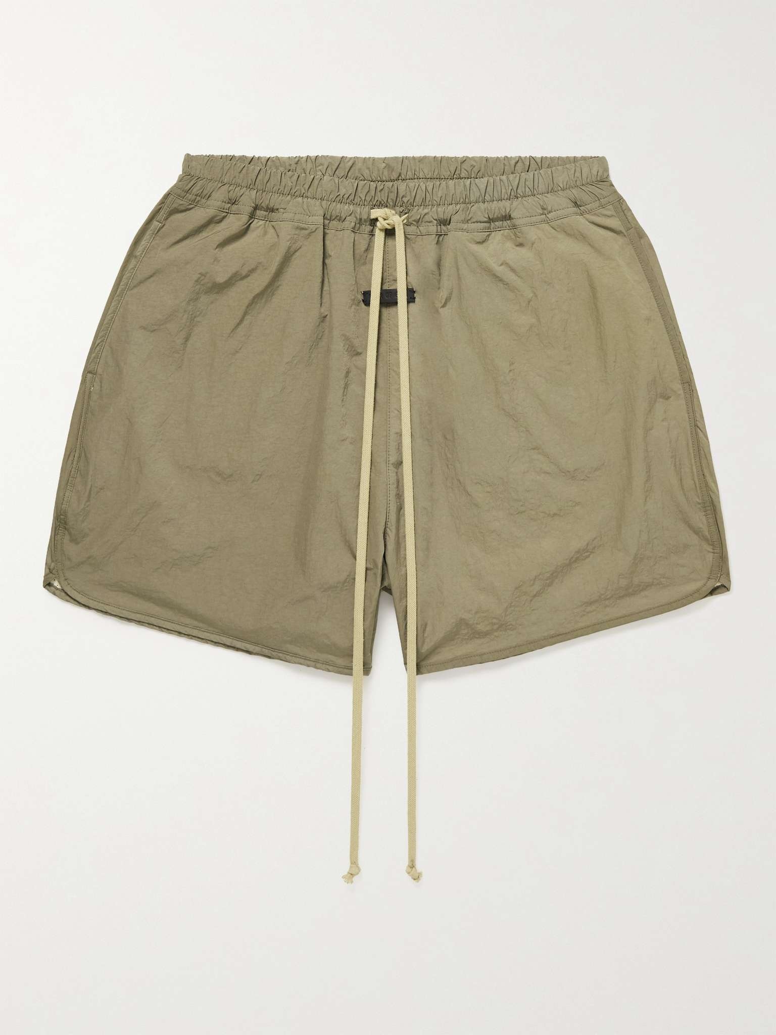 Wide-Leg Logo-Appliquéd Nylon Drawstring Shorts - 1