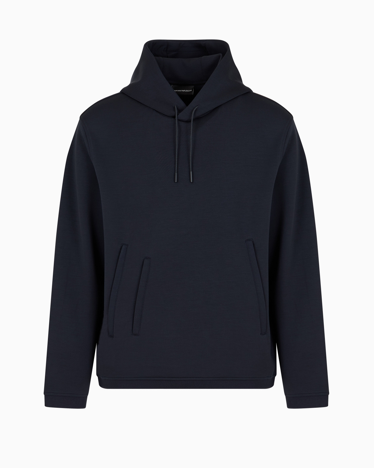 Travel Essentials modal-blend double jersey hooded sweatshirt - 1