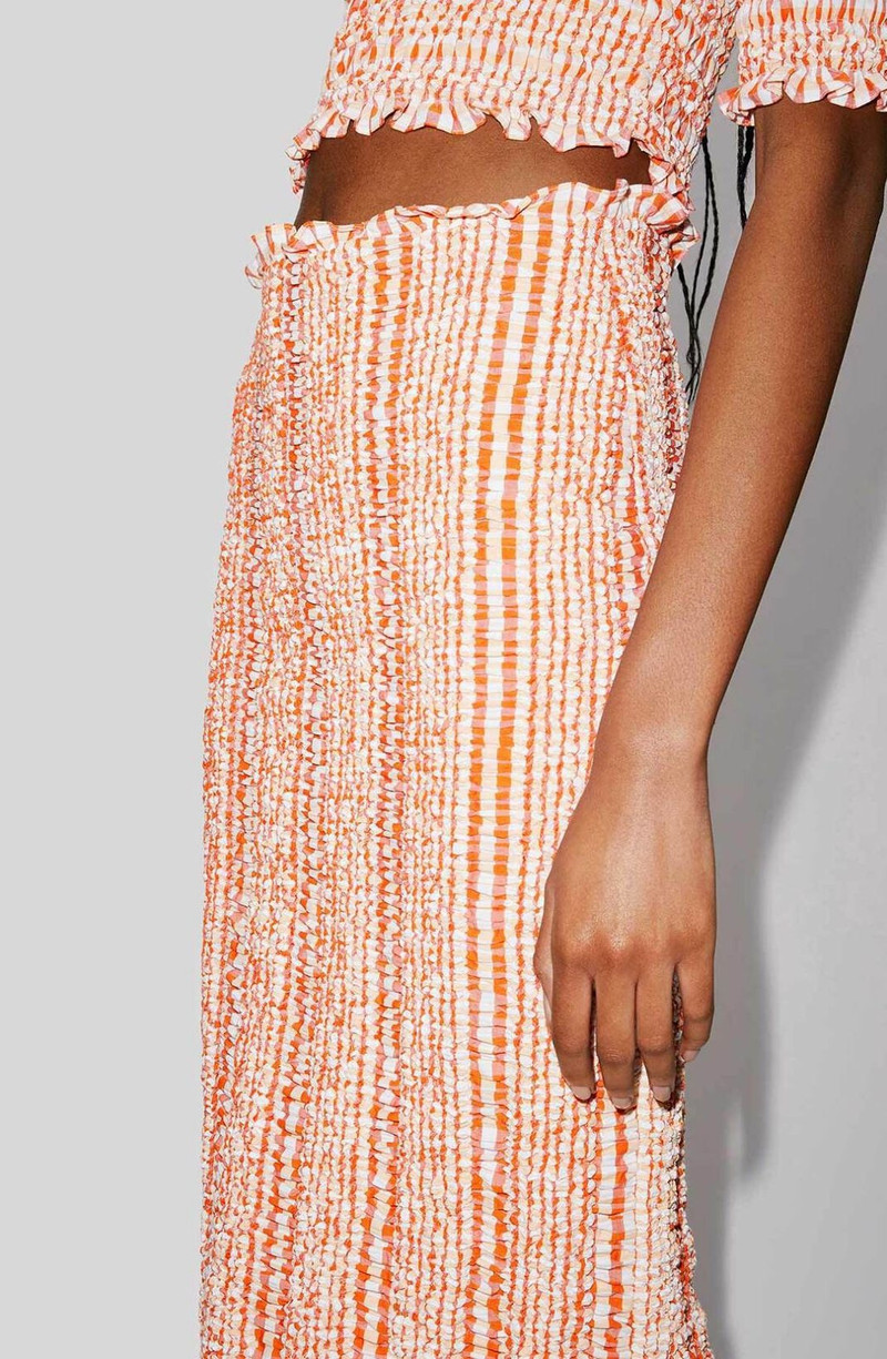 Smocked midi skirt 5