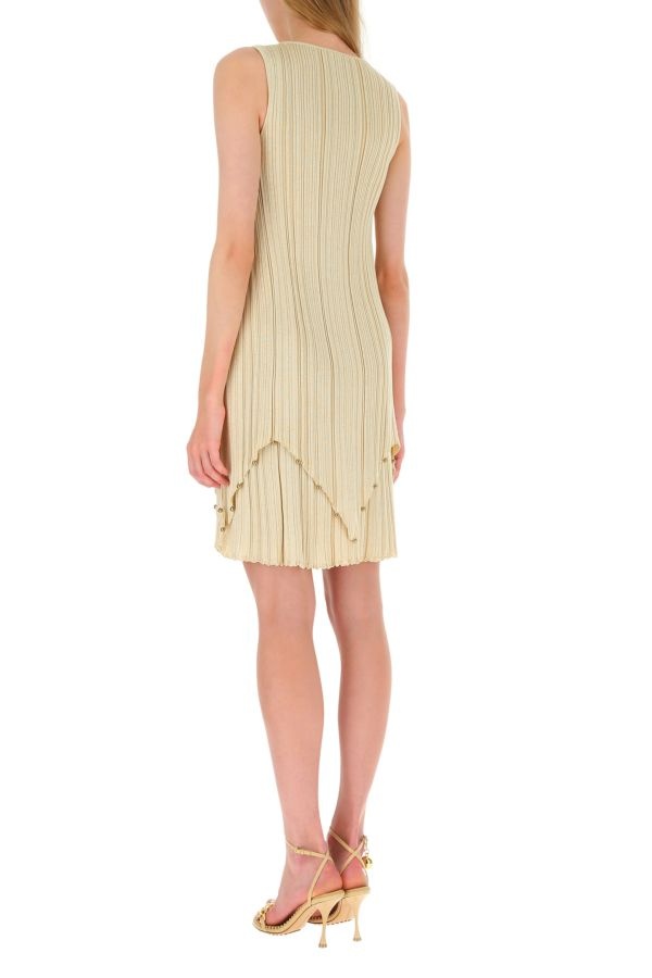 Gold polyester blend dress - 5