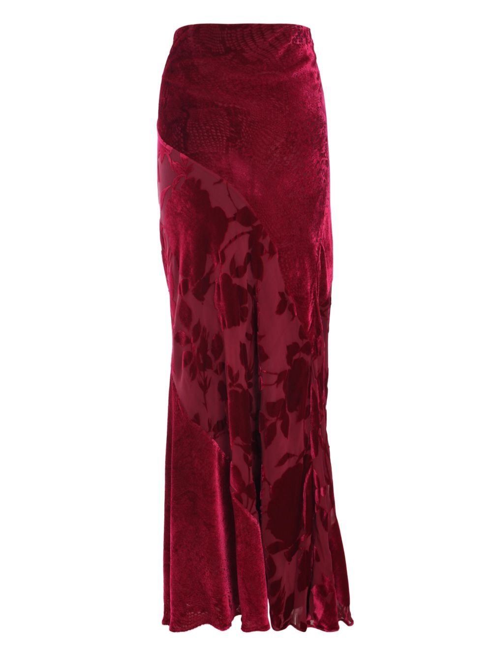 panelled maxi skirt - 2
