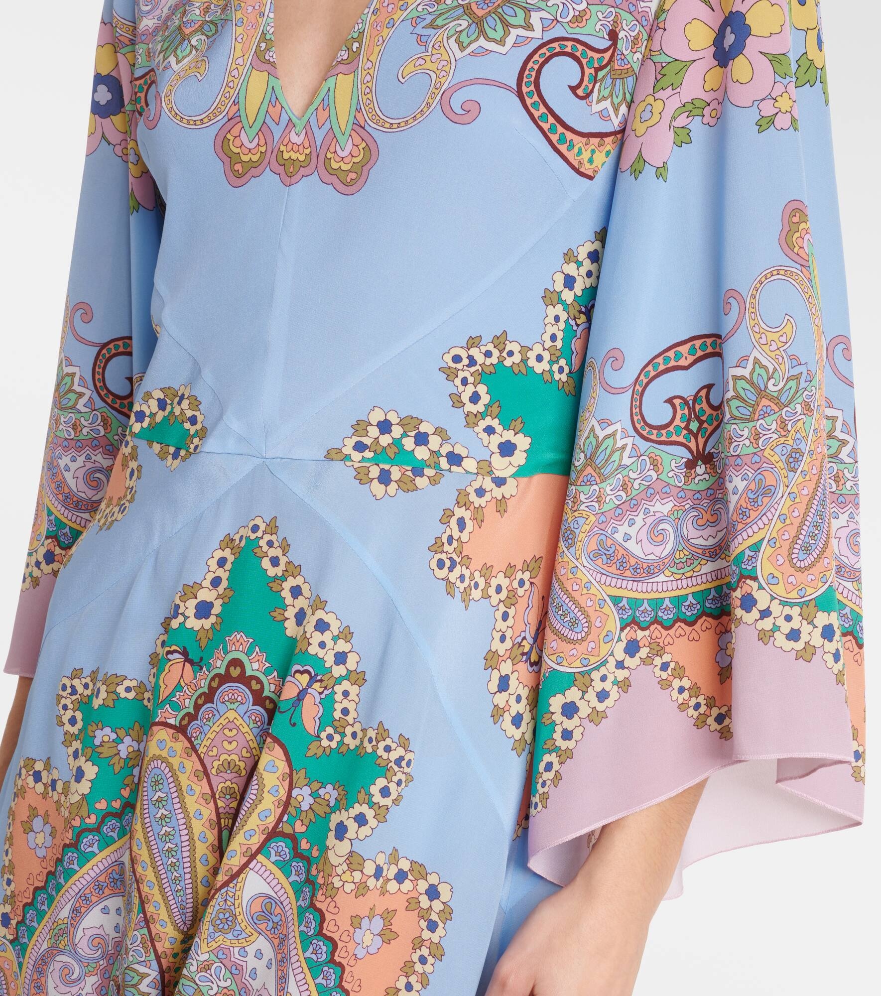 Paisley silk maxi dress - 5