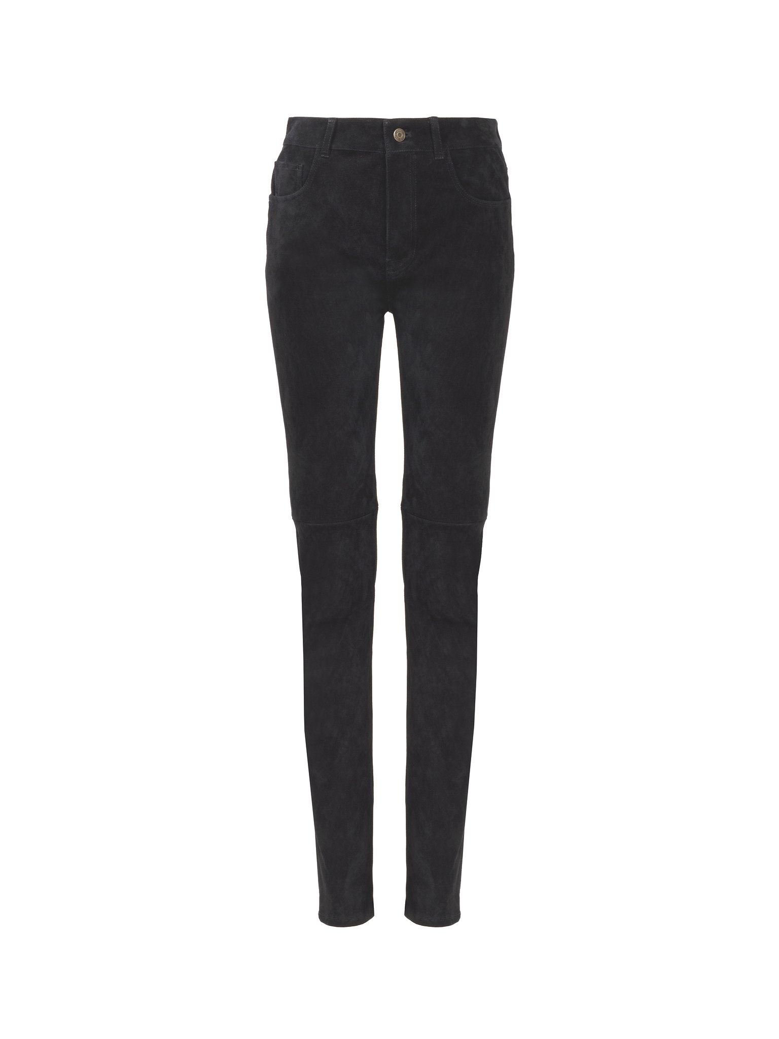 SKINNY PANTS IN STRETCH SUEDE - 1