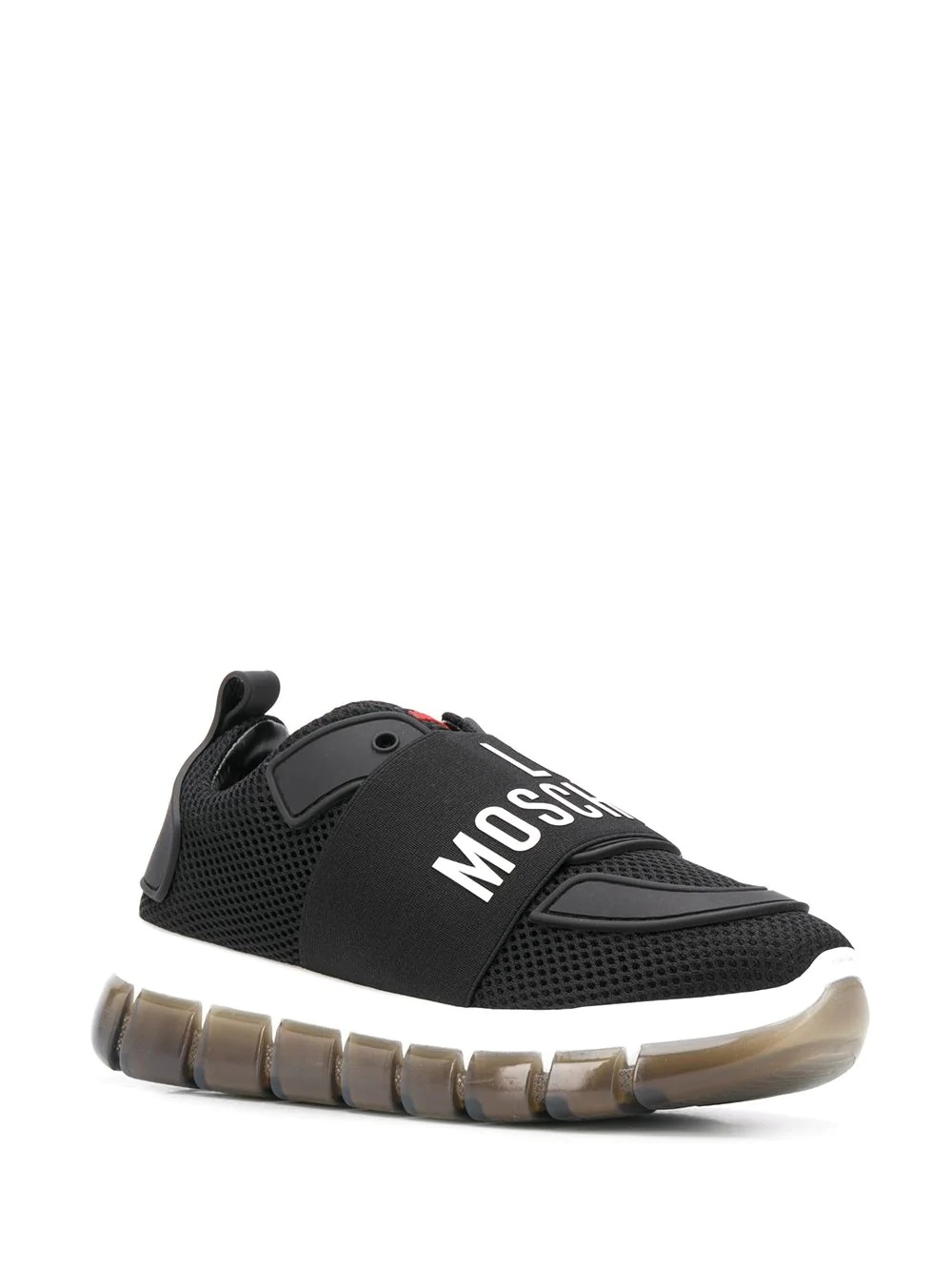 logo band mesh sneakers - 2