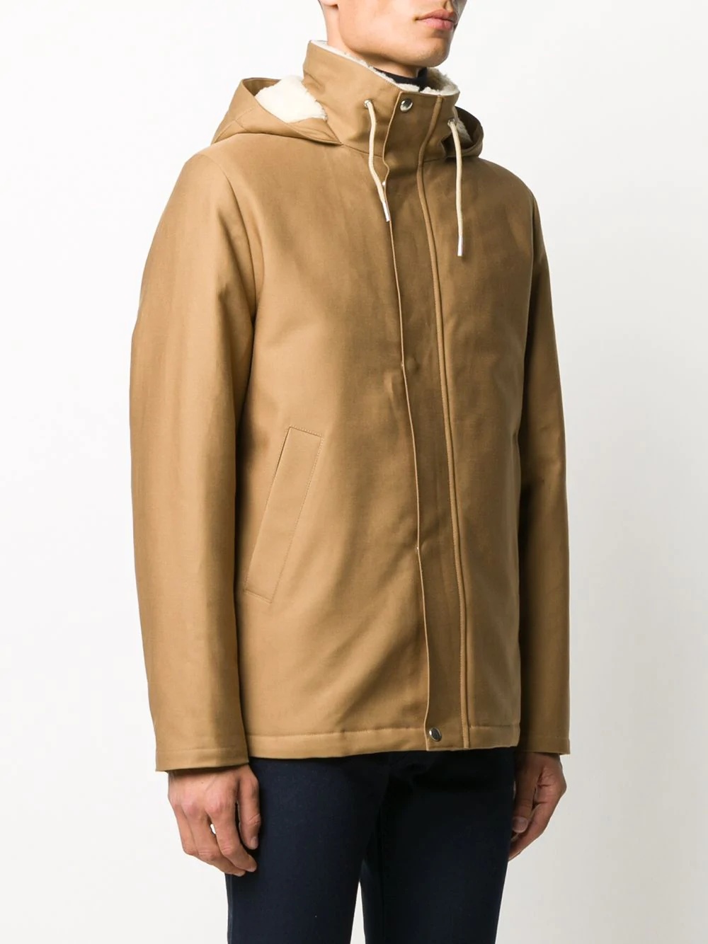 hooded zip-up jacket - 3