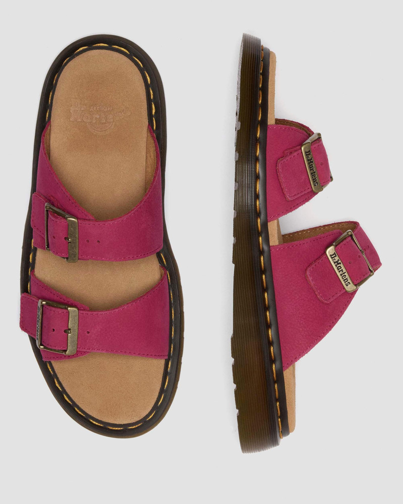 Dr. Martens Josef Nubuck Leather Slide Sandals outlook