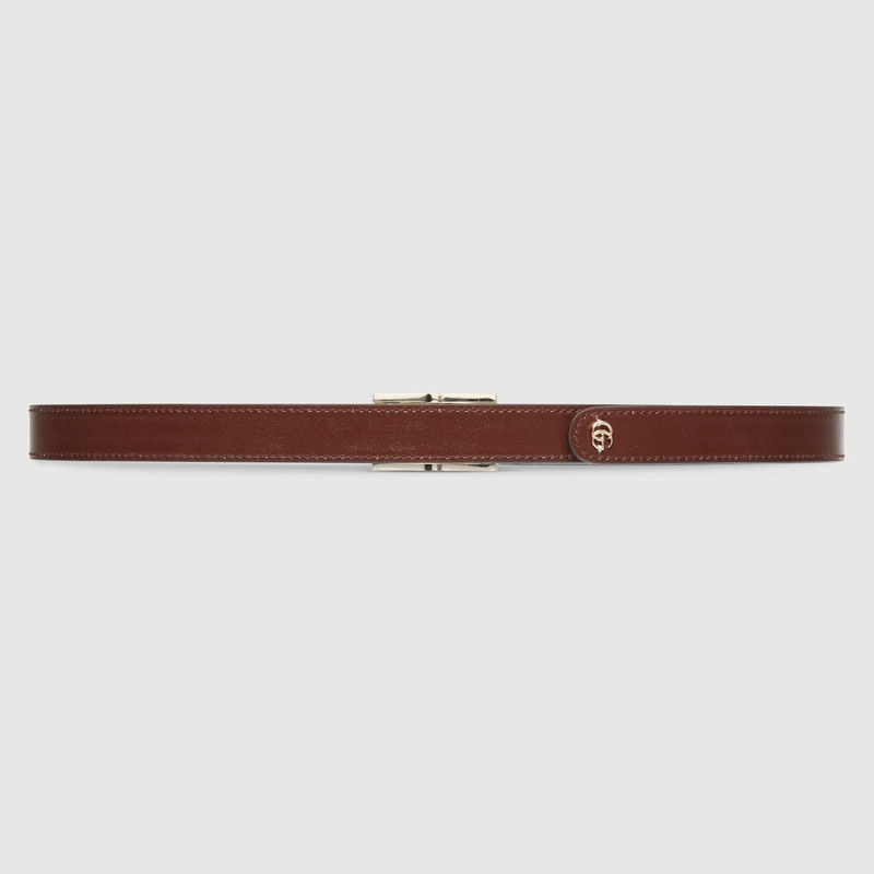 Reversible thin belt with rectangular buckle 7