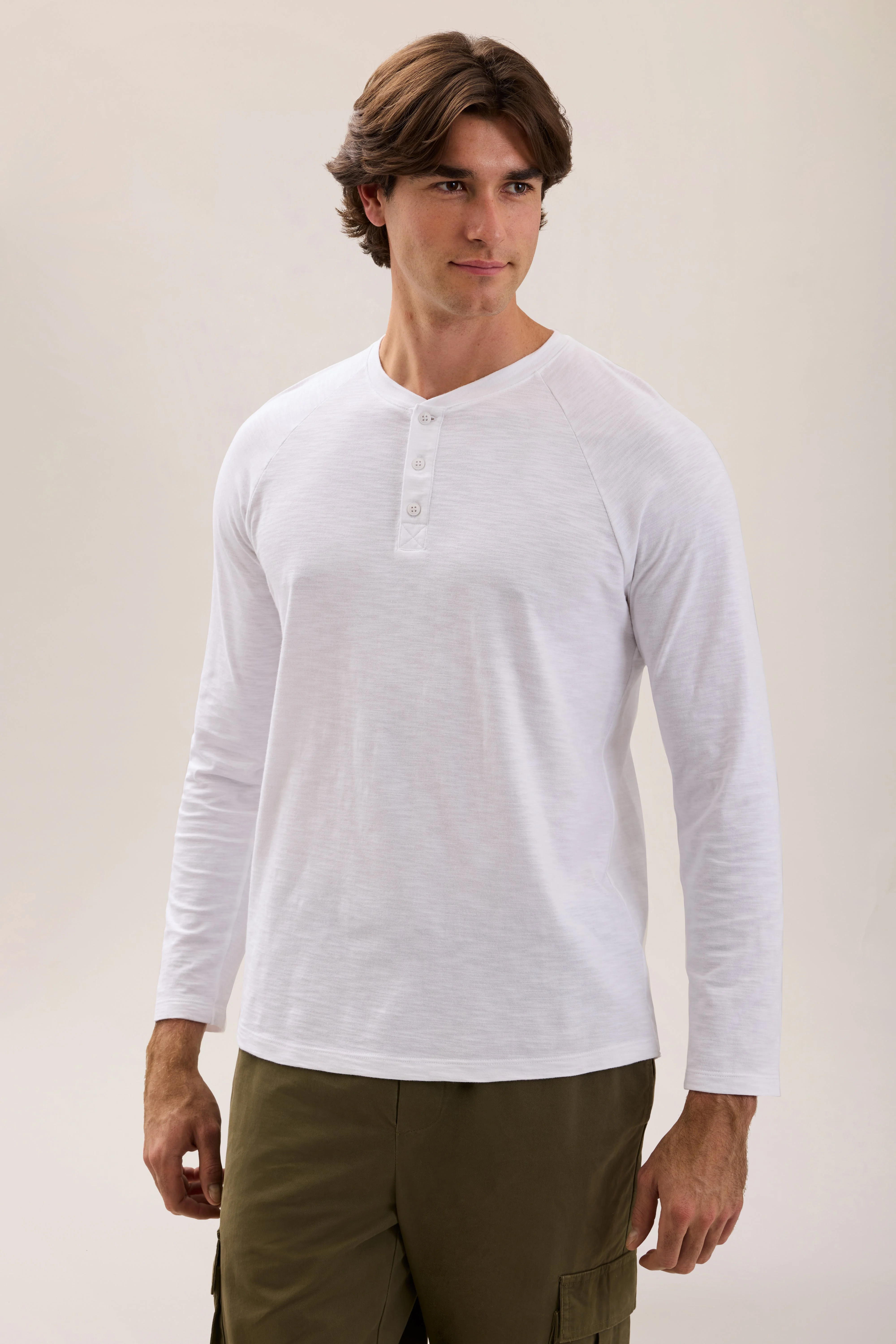 Slub Jersey Henley - 1