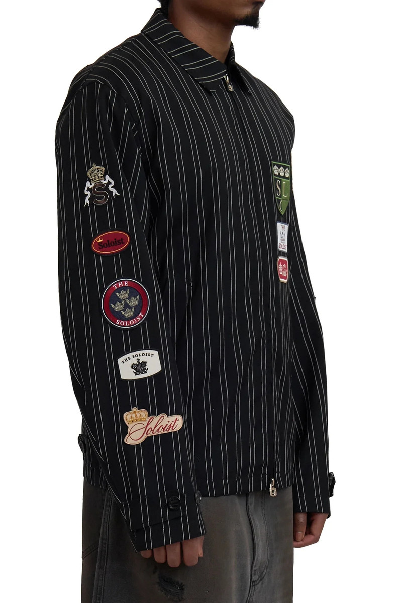 TAKAHIROMIYASHITA TheSoloist. TAKAHIROMIYASHITA TheSoloist. Zip Up Brit Jacket (Crown Emblems) Black outlook