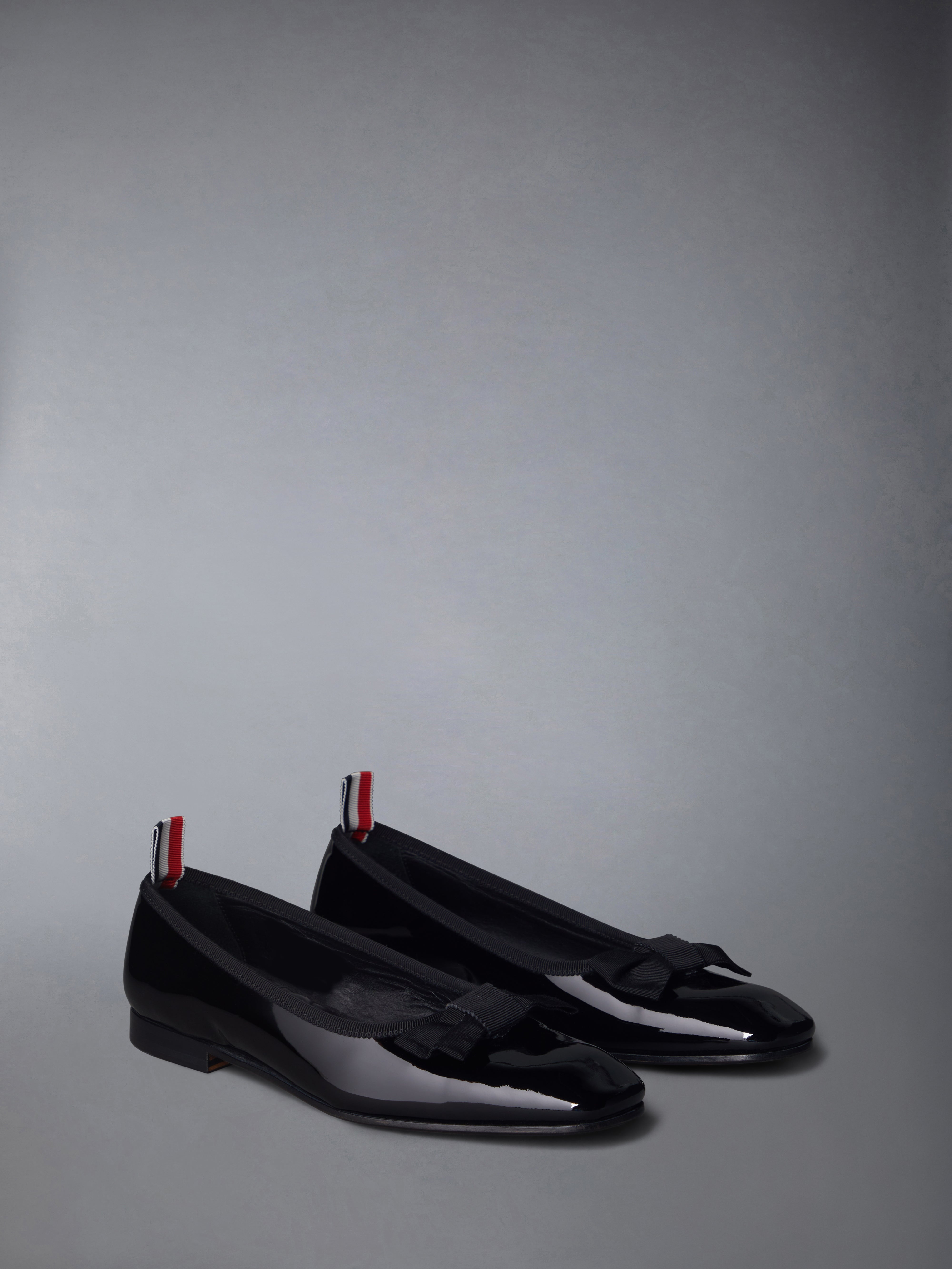 Thom Browne SOFT PATENT LEATHER SOLE OPERA BALLERINA