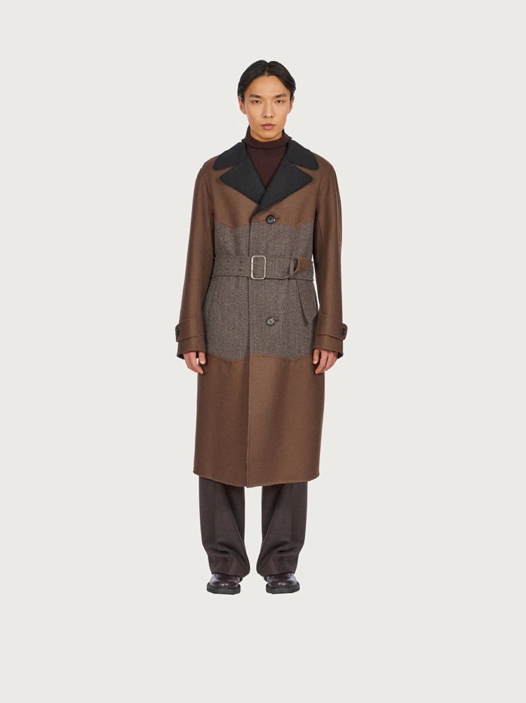 DUAL MATERIAL COAT - 2