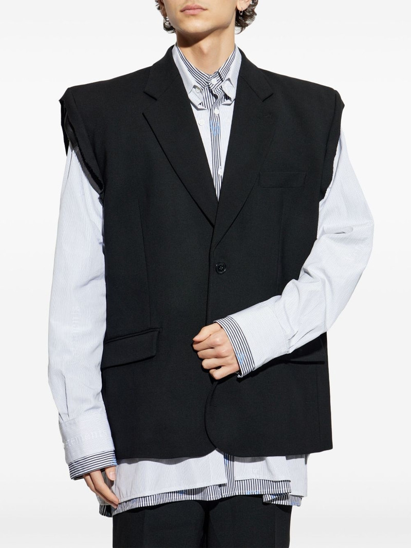 VETEMENTS single-breasted waistcoat outlook