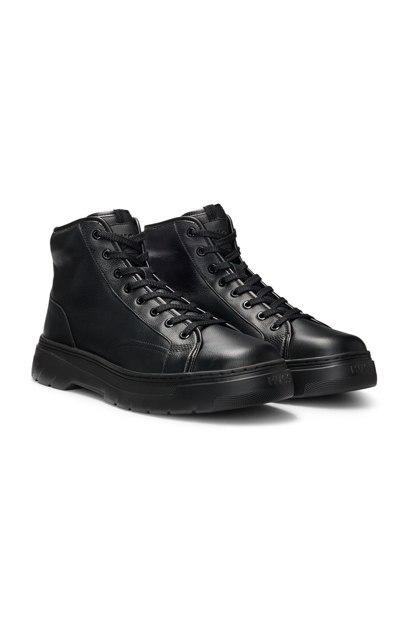 HIGH-TOP BOOTS IN GRAINED LEATHER 2