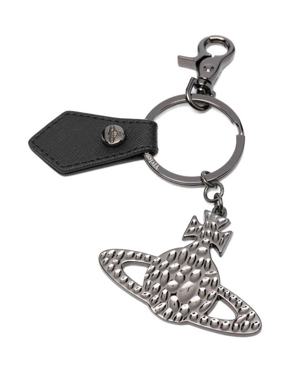 Orb hammered keyring - 2
