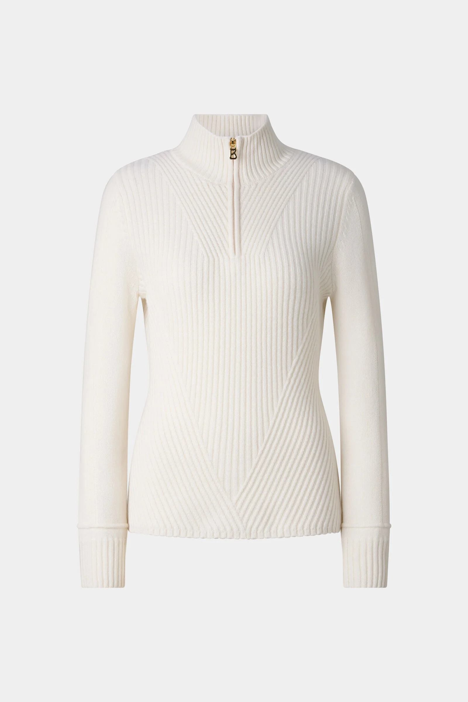 Camila Cashmere Turtleneck in Off-White - 1