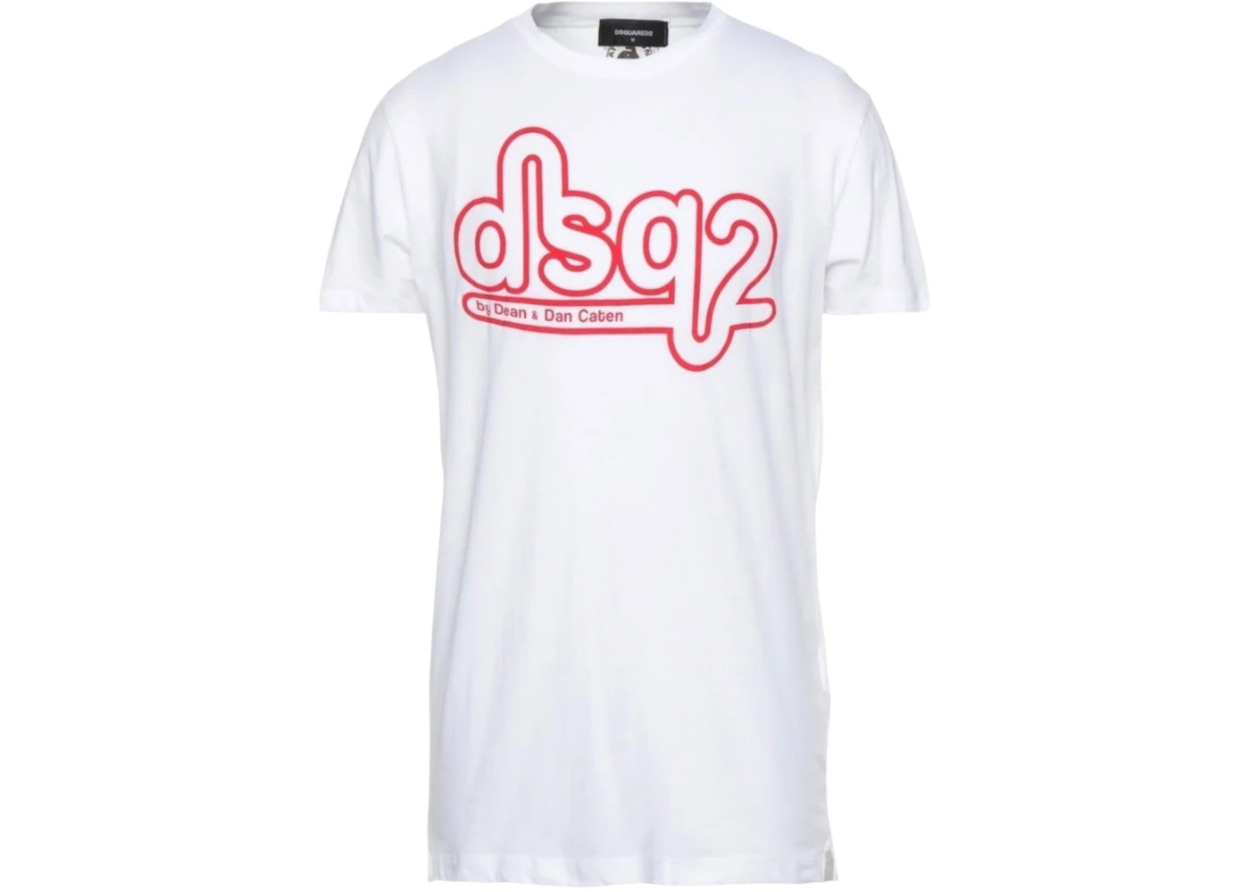 Dsquared2 Cigarette Fit Bubble Dsq2 Logo T-Shirt White - 1