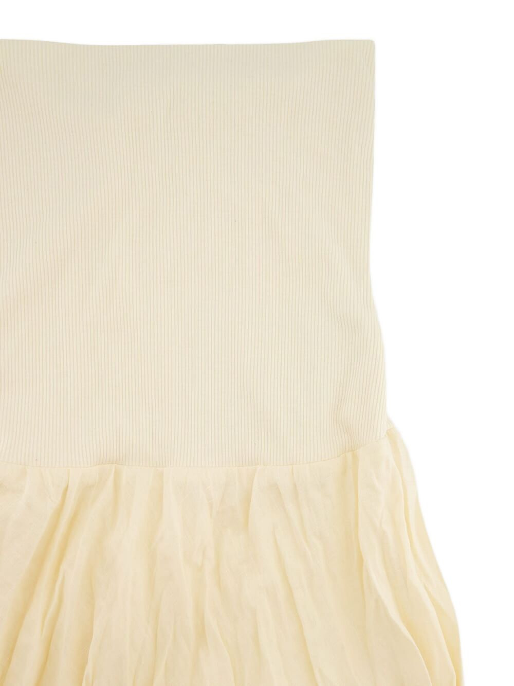 ribbed-waist pleated maxi skirt - 3