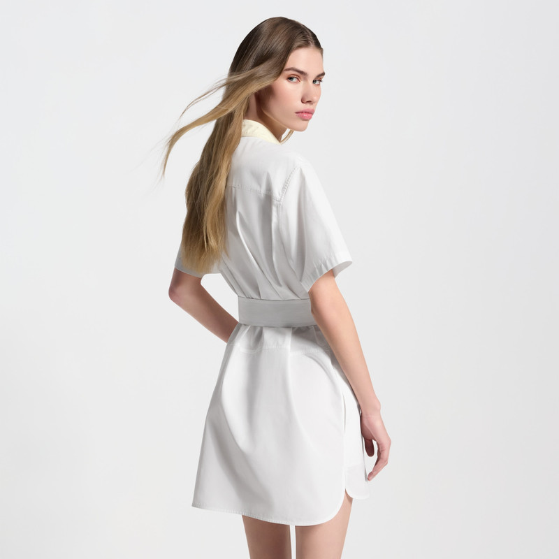 Bib Insert Belted Dress 7