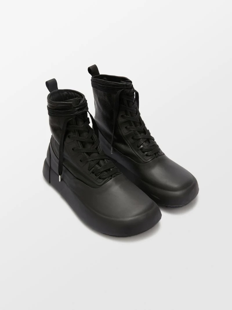 Ambush LEATHER MIX HI-TOP SNEAKER outlook