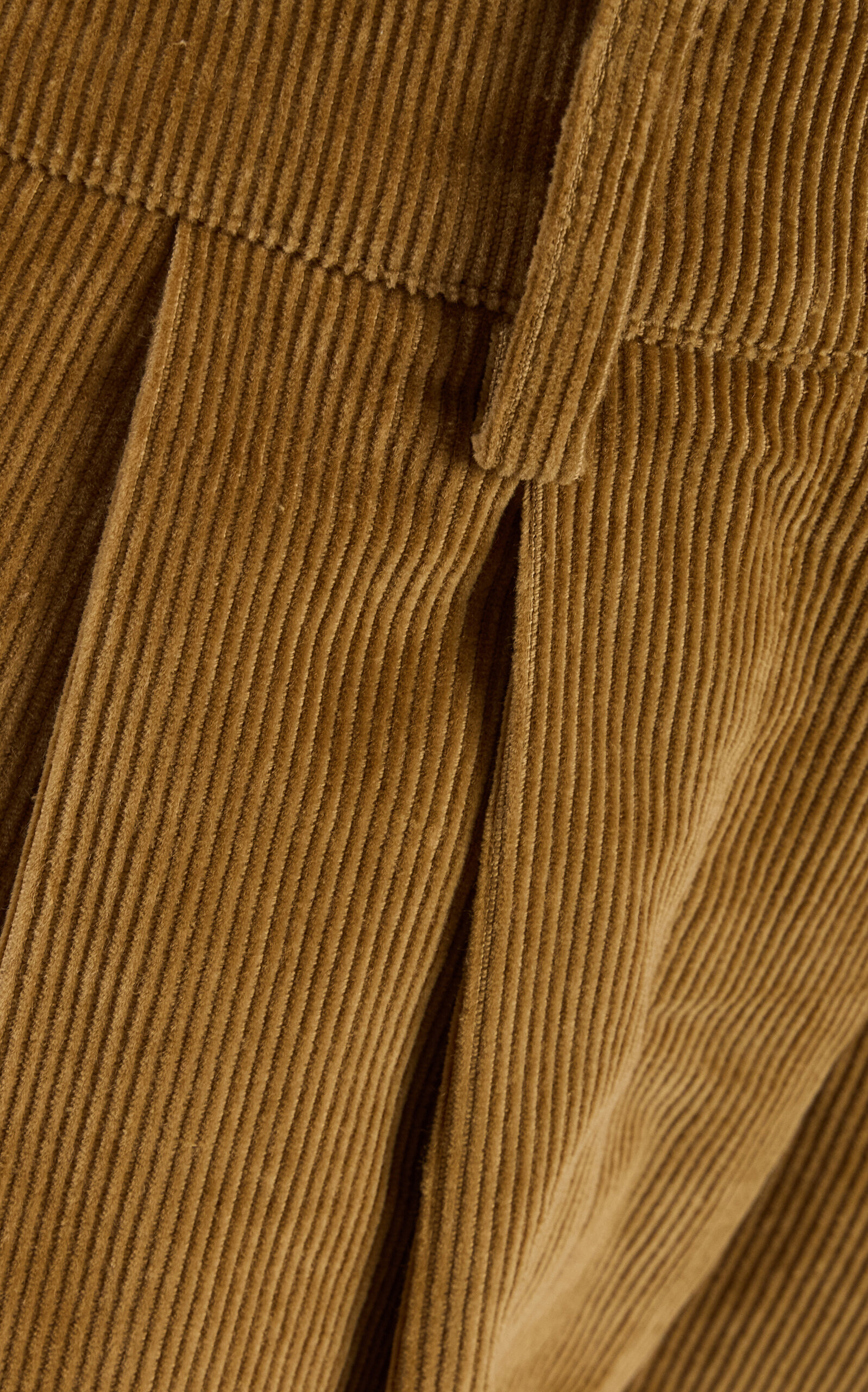 Cotton Corduroy Wide Leg Pants tan - 5