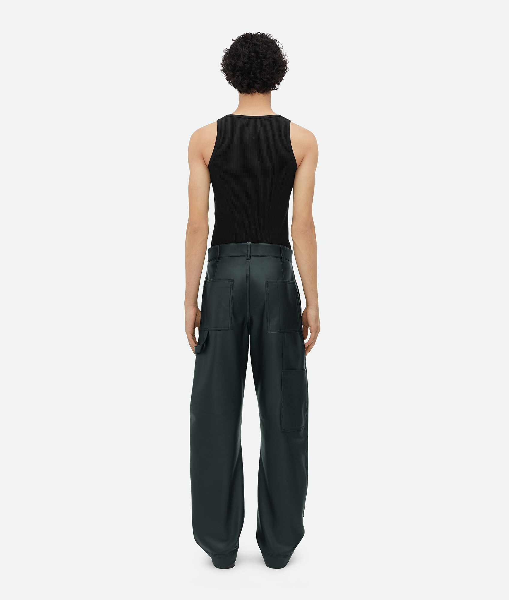 Leather Cargo Trousers - 3