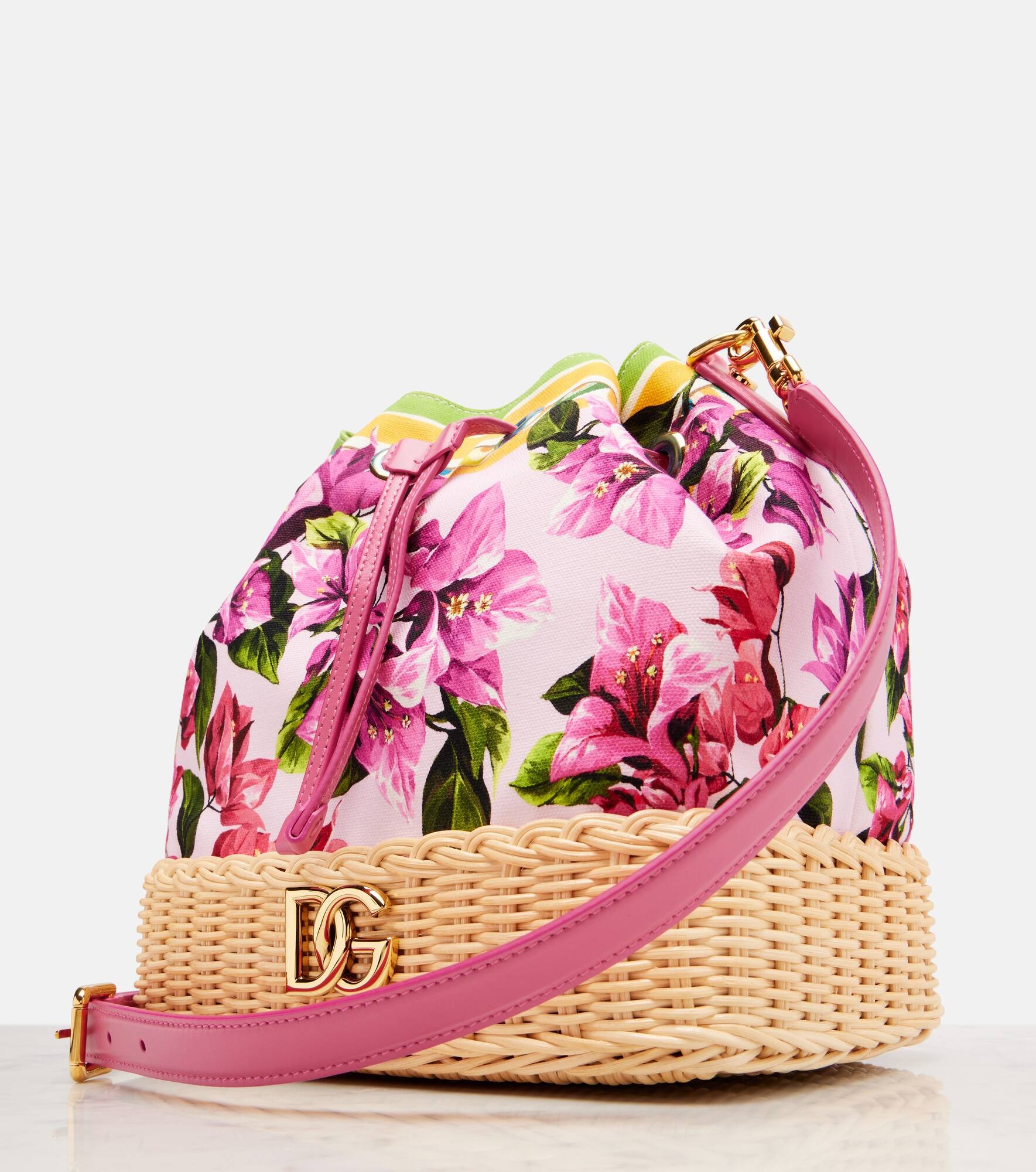 Taormina DG floral bucket bag - 6