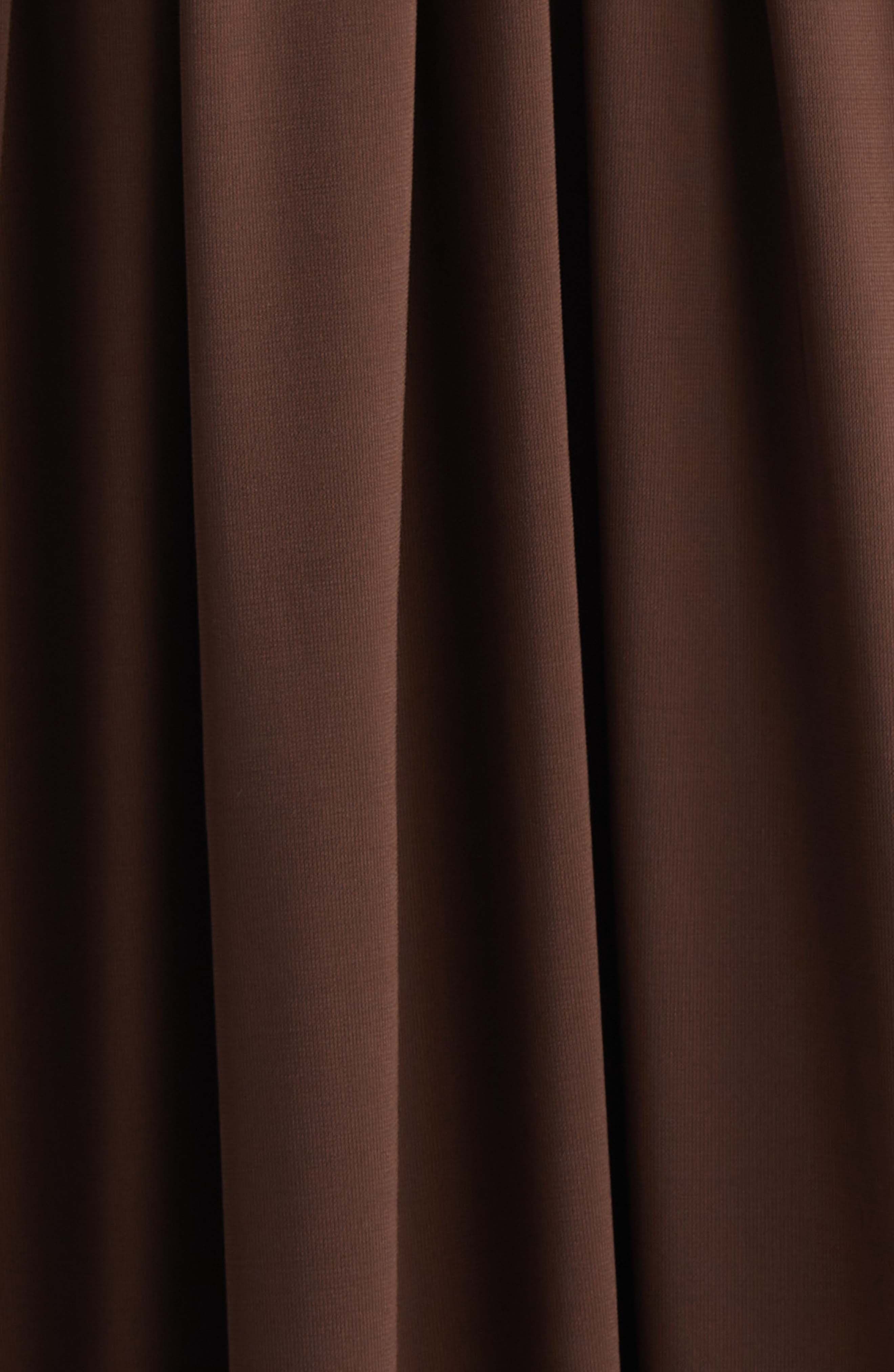 Max Mara Walter Pleated Jersey Dress in Coffee at Nordstrom - 6