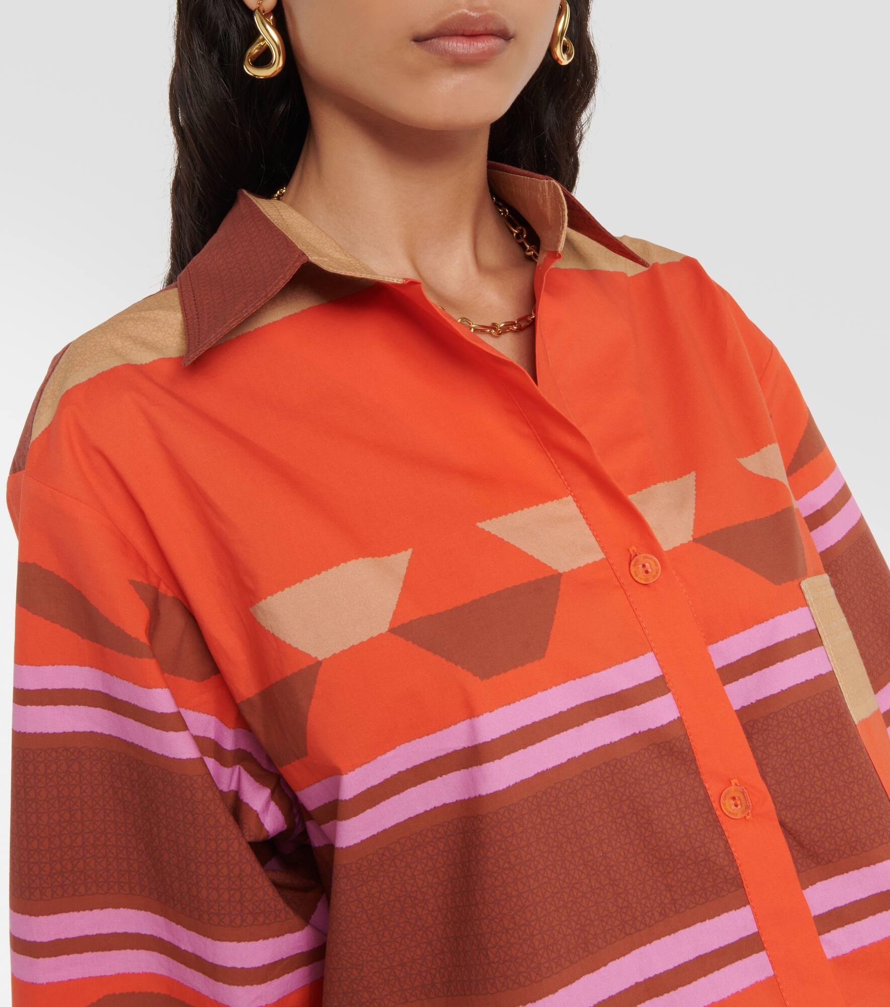Ruched cotton shirt - 4