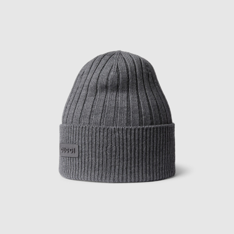 GUCCI Rib knit wool hat outlook