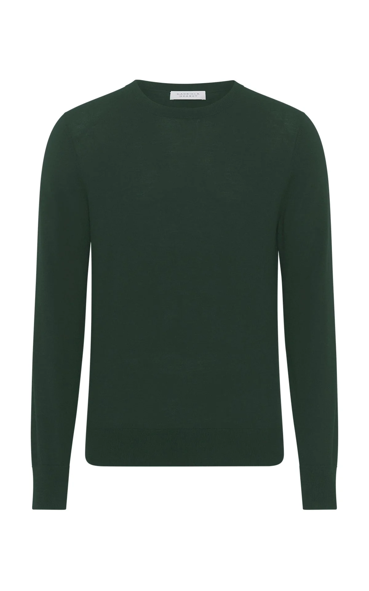Palco Knit Sweater in English Green Virgin Wool - 1