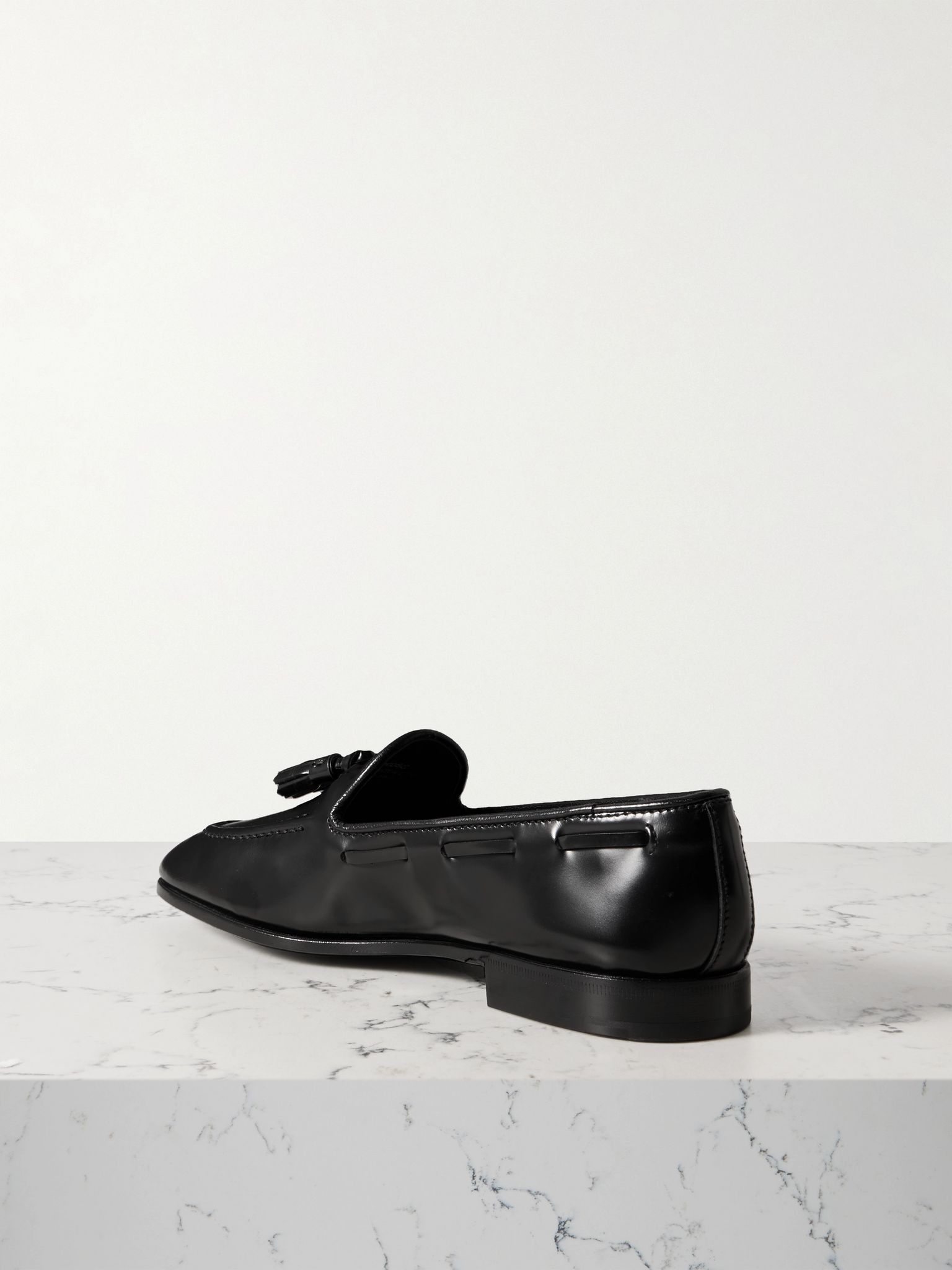 Maidstone tasselled leather loafers Black - 3