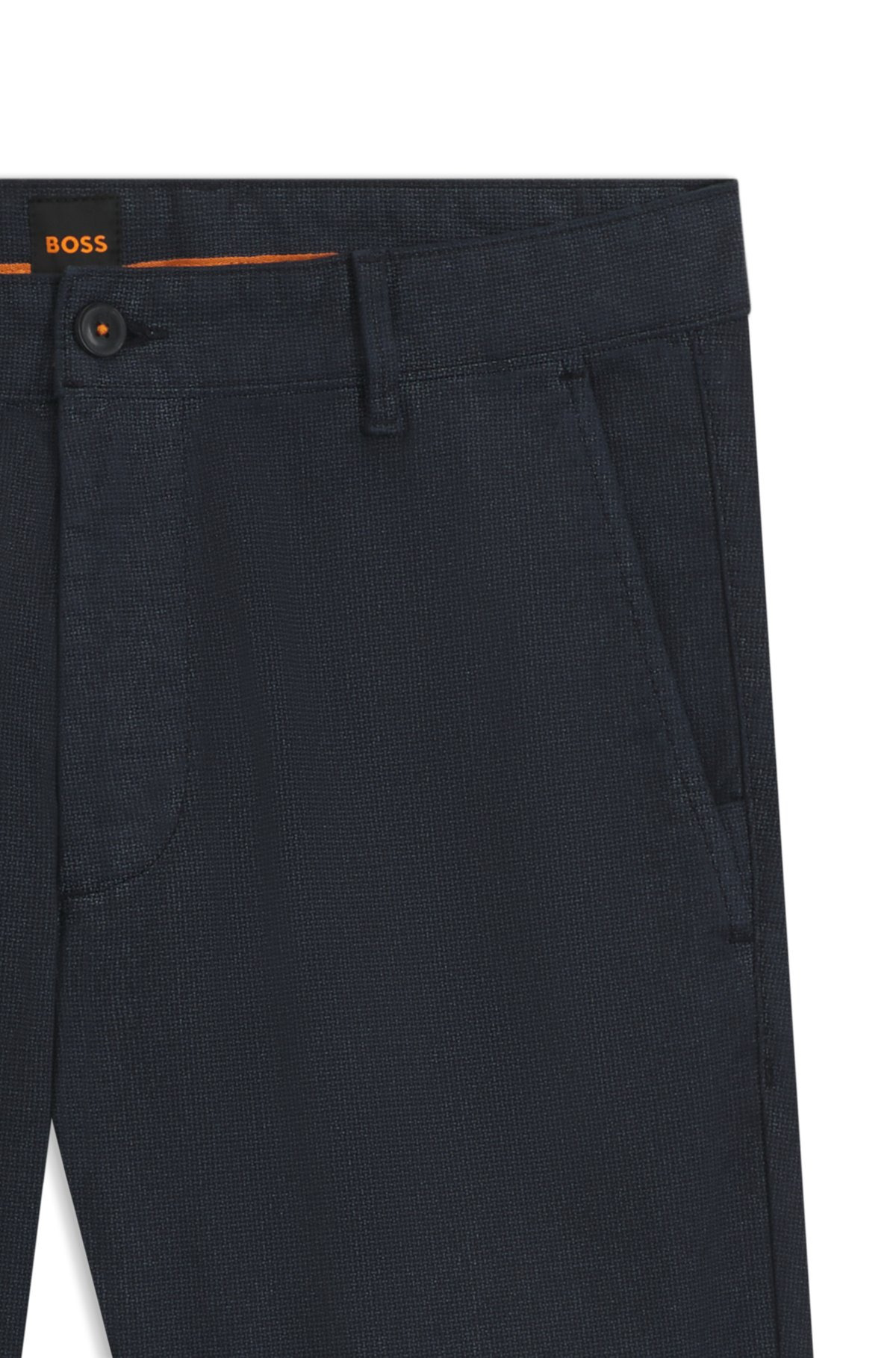 SLIM-FIT PANTS IN STRETCH COTTON - 6