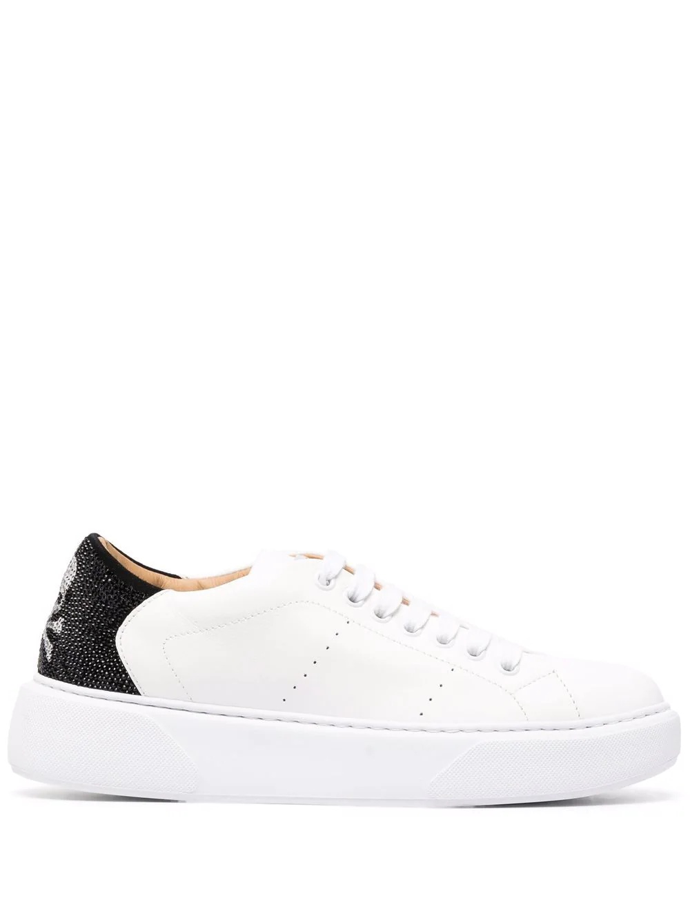 low-top skull trainers - 1