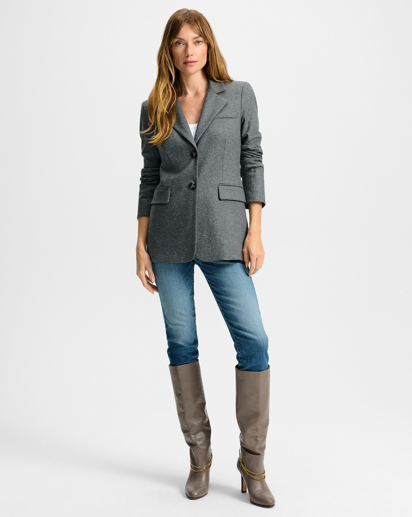 RYANNE WOOL JERSEY JACKET - 3