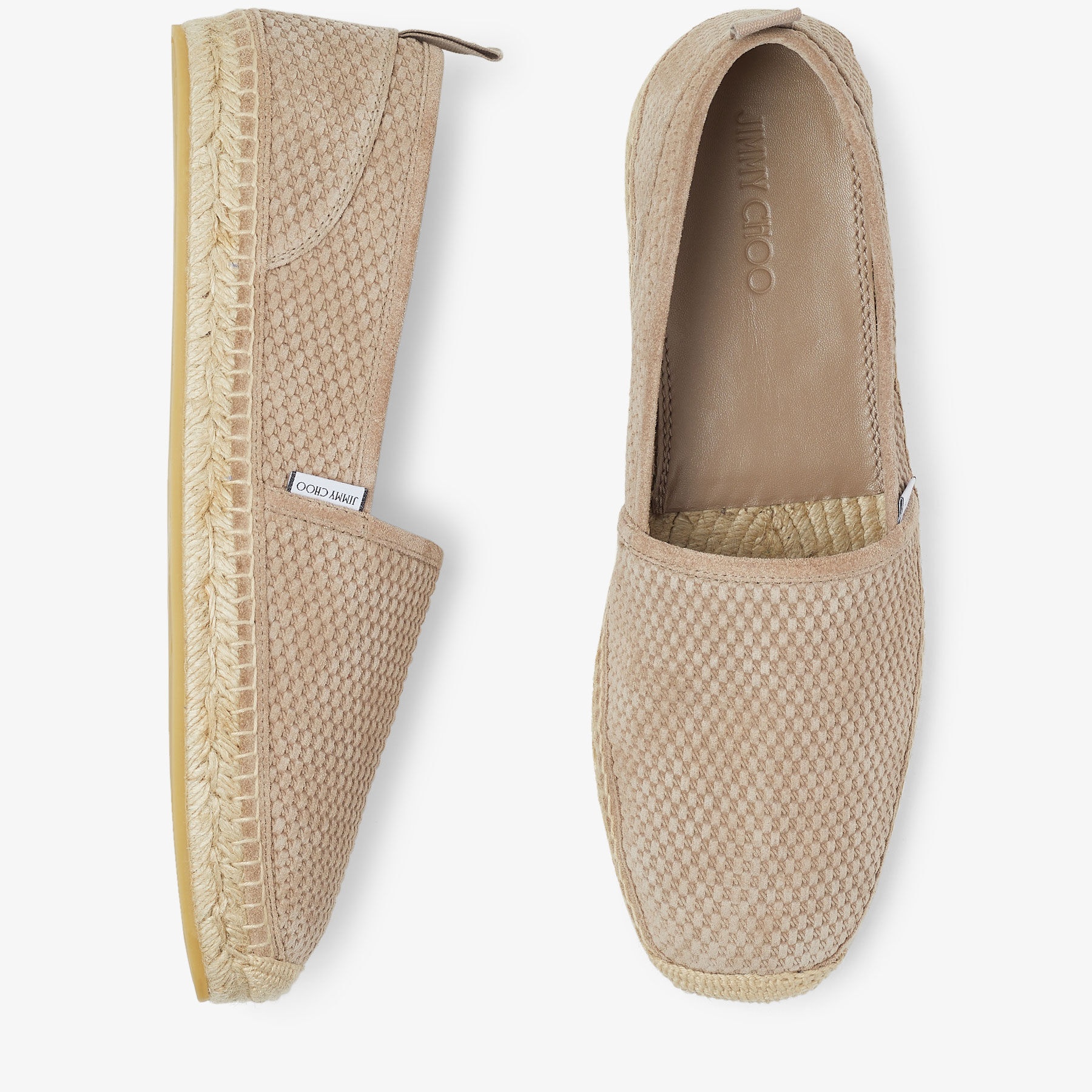 Egon
Stone Woven Embossed Suede Espadrilles - 4