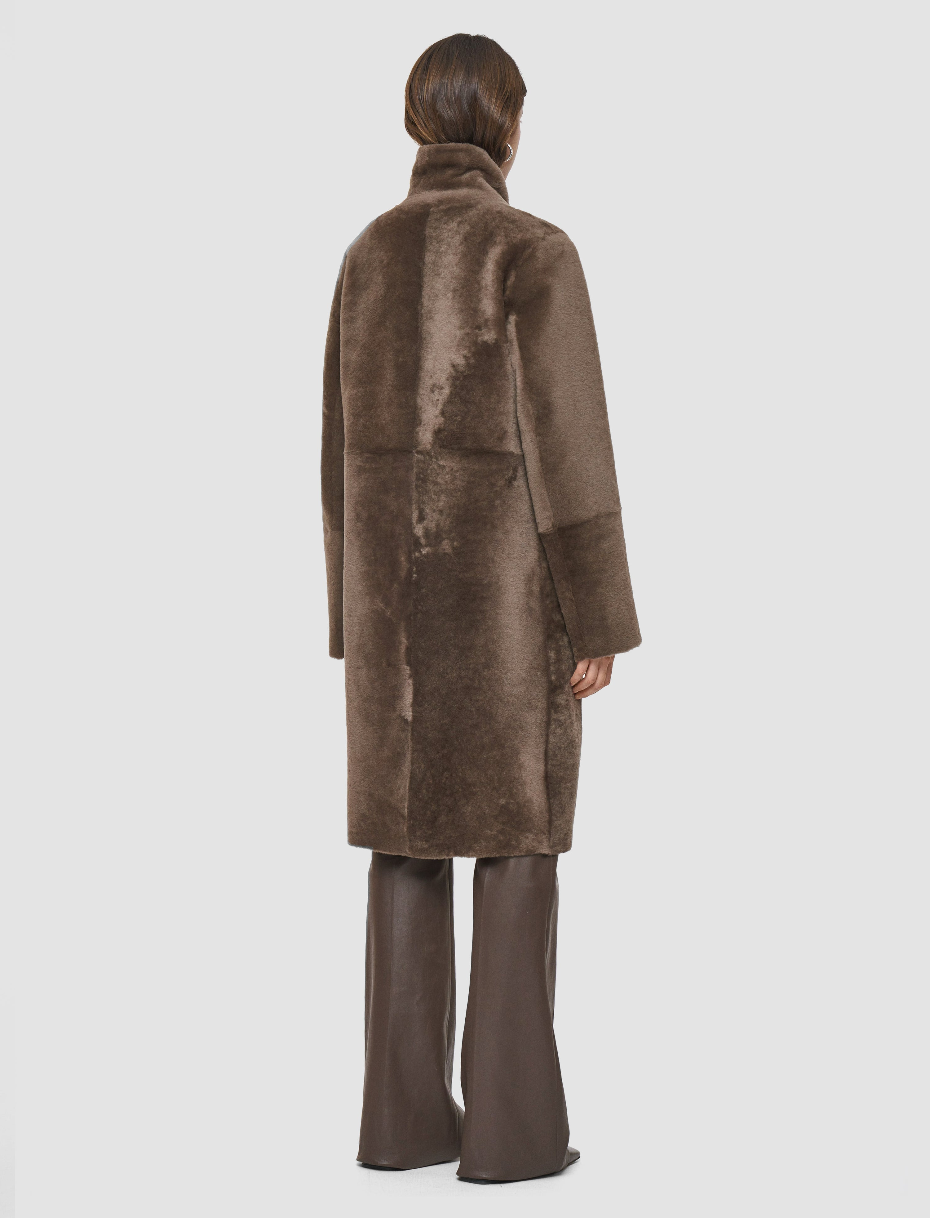 Britanny Reversible Soft Shearling Coat - 4