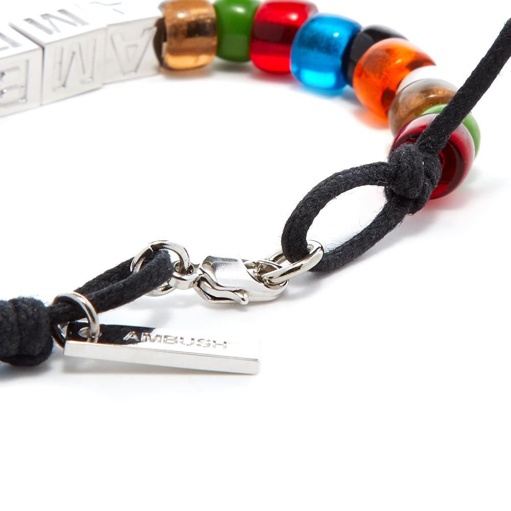 Ambush Nobo Logo Beads Bracelet - 3