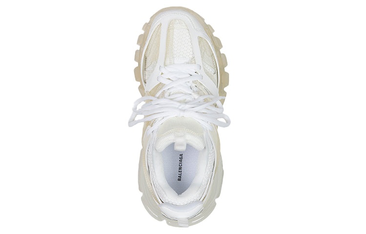 (WMNS) Balenciaga Track Clear Sole Low-Top Sports Shoes White 647741W3BM19000 - 4
