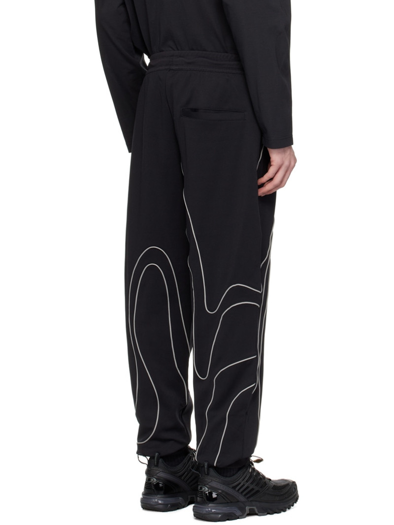 Black Piped Track Pants 3