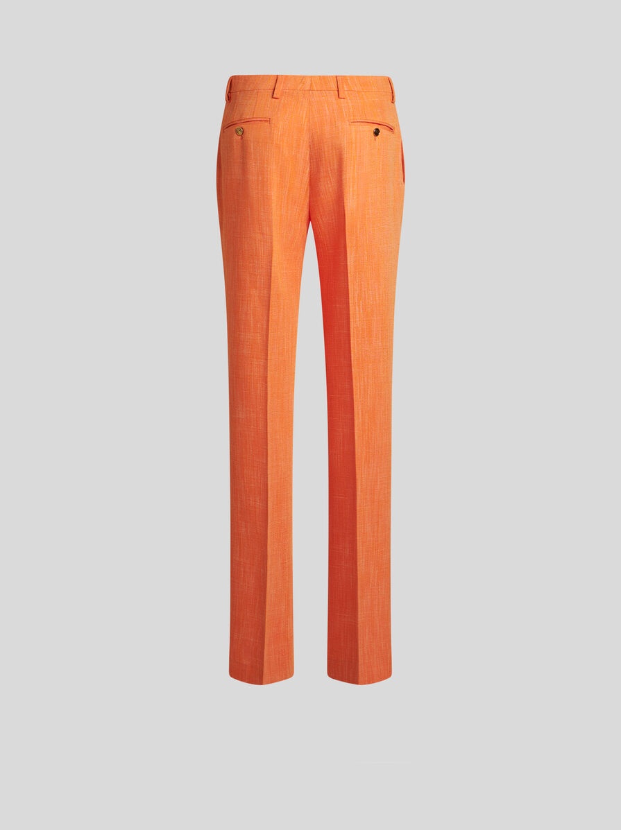 SLUB FABRIC TROUSERS - 4