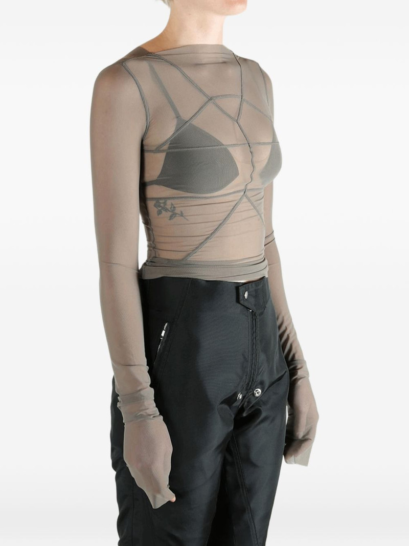 Temple exposed-seam T-shirt 4