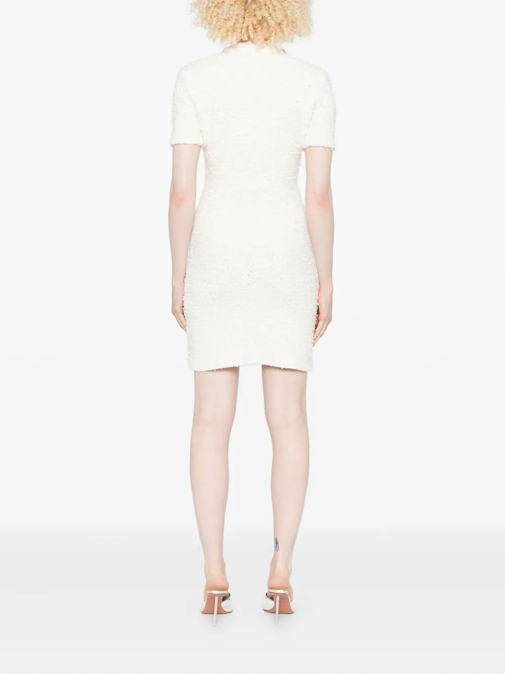 Textured Knit Mini Dress - 4
