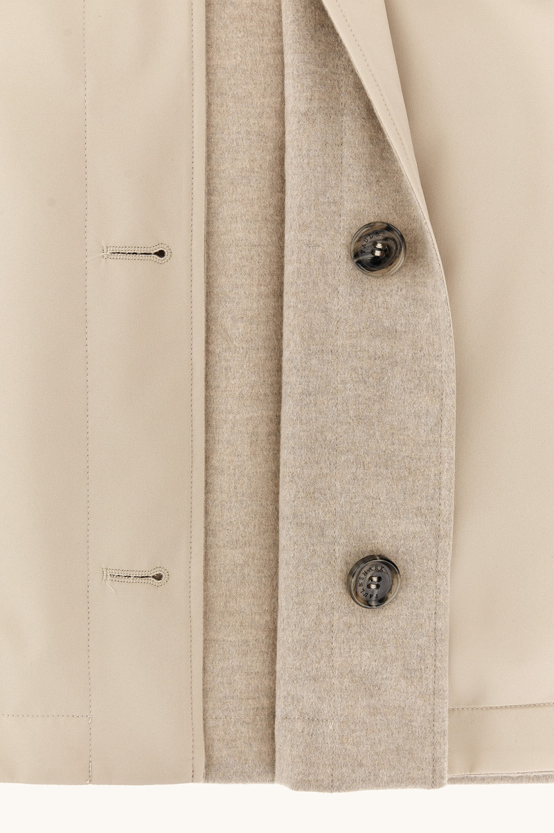 REVERSIBLE OVERSHIRT IN CASHMERE AND TECHNICAL FABRIC 8