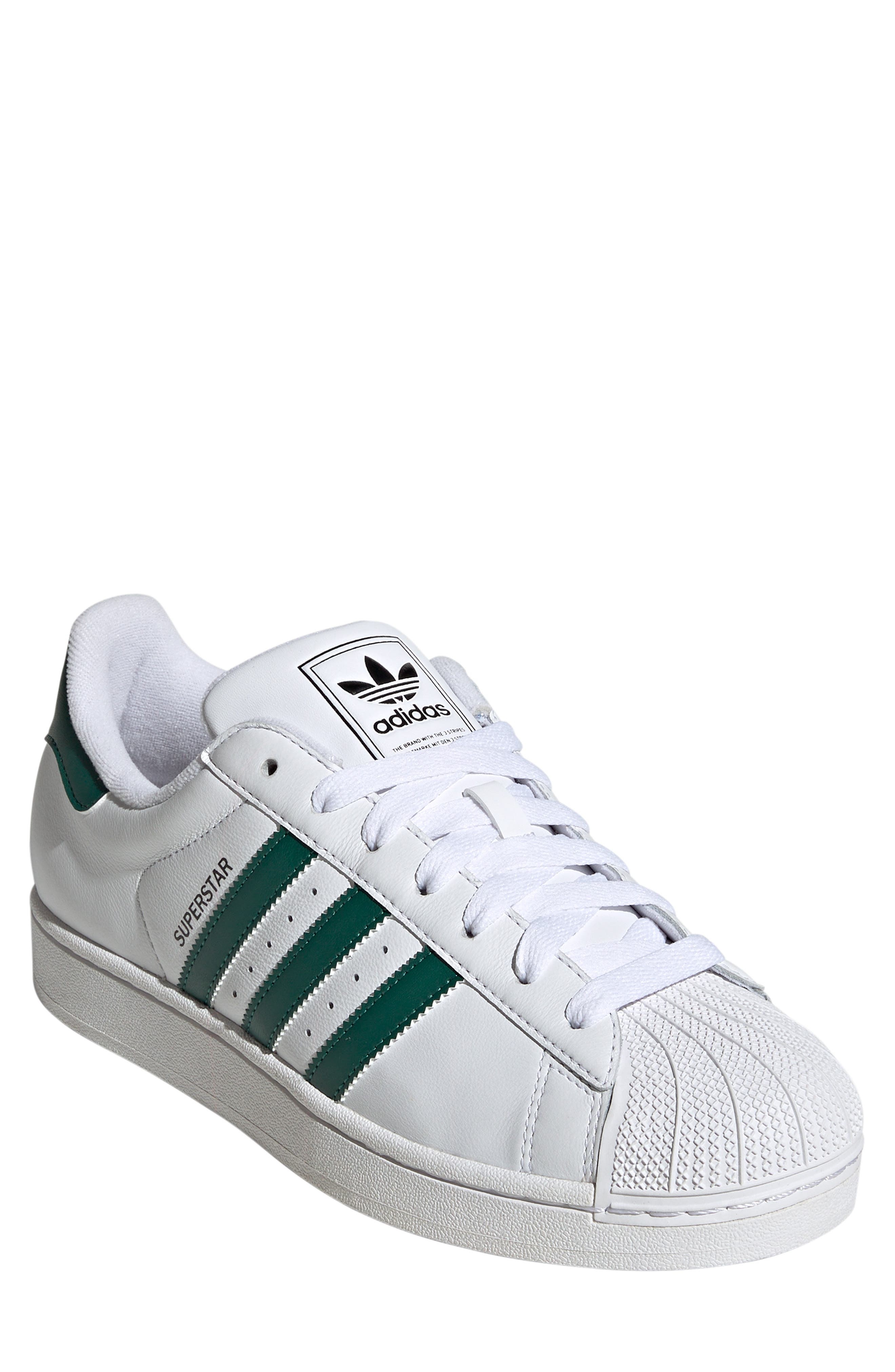 adidas Gender Inclusive Superstar II Sneaker in White/collegiate Green/black at Nordstrom - 1